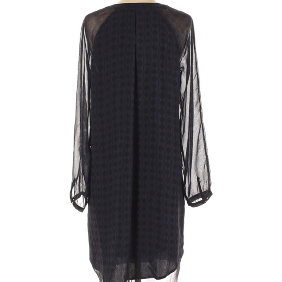 CABI Harlequin midi dress, purple & black, Size XS - Picture 3 of 3